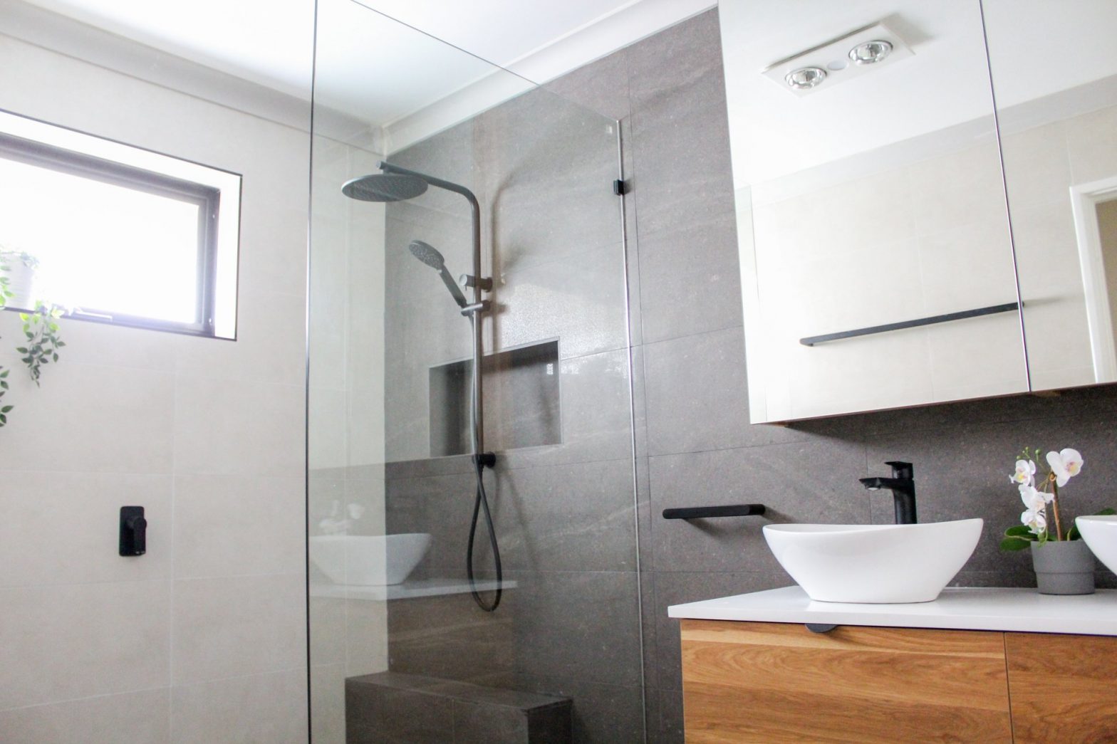 Before and After - Walk In Shower - On The Ball Bathrooms
