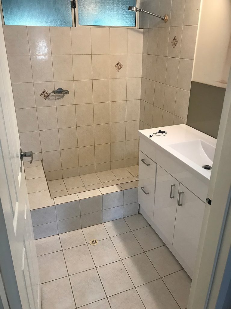Before and After - Walk In Shower - On The Ball Bathrooms