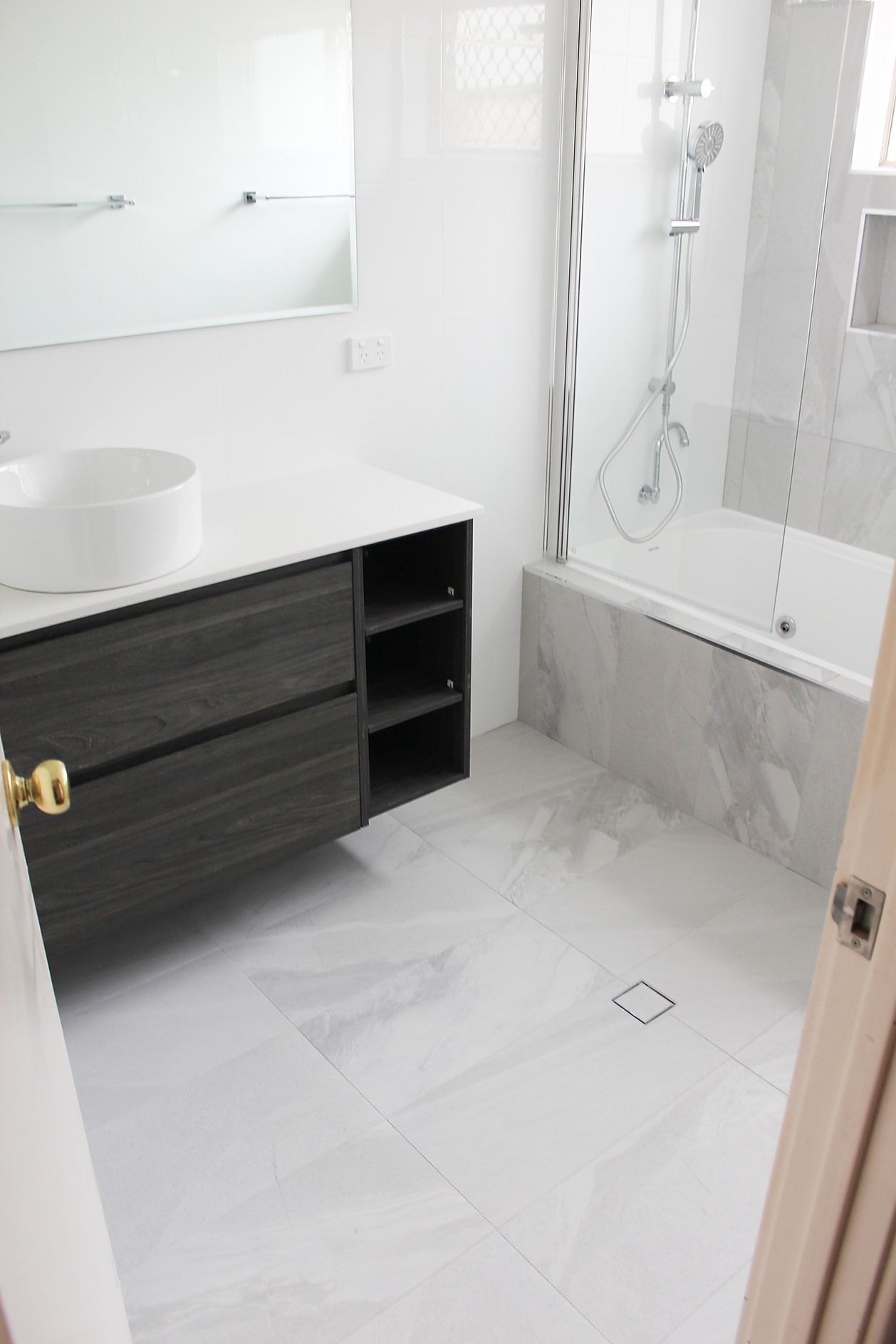 Before and After - Shower Bath Renovations - On The Ball Bathrooms