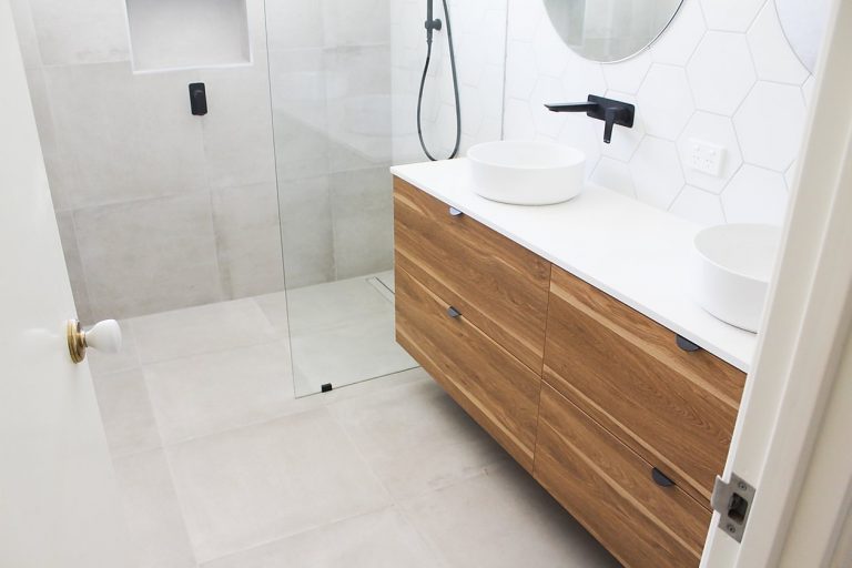 Before and After - Walk In Shower - On The Ball Bathrooms