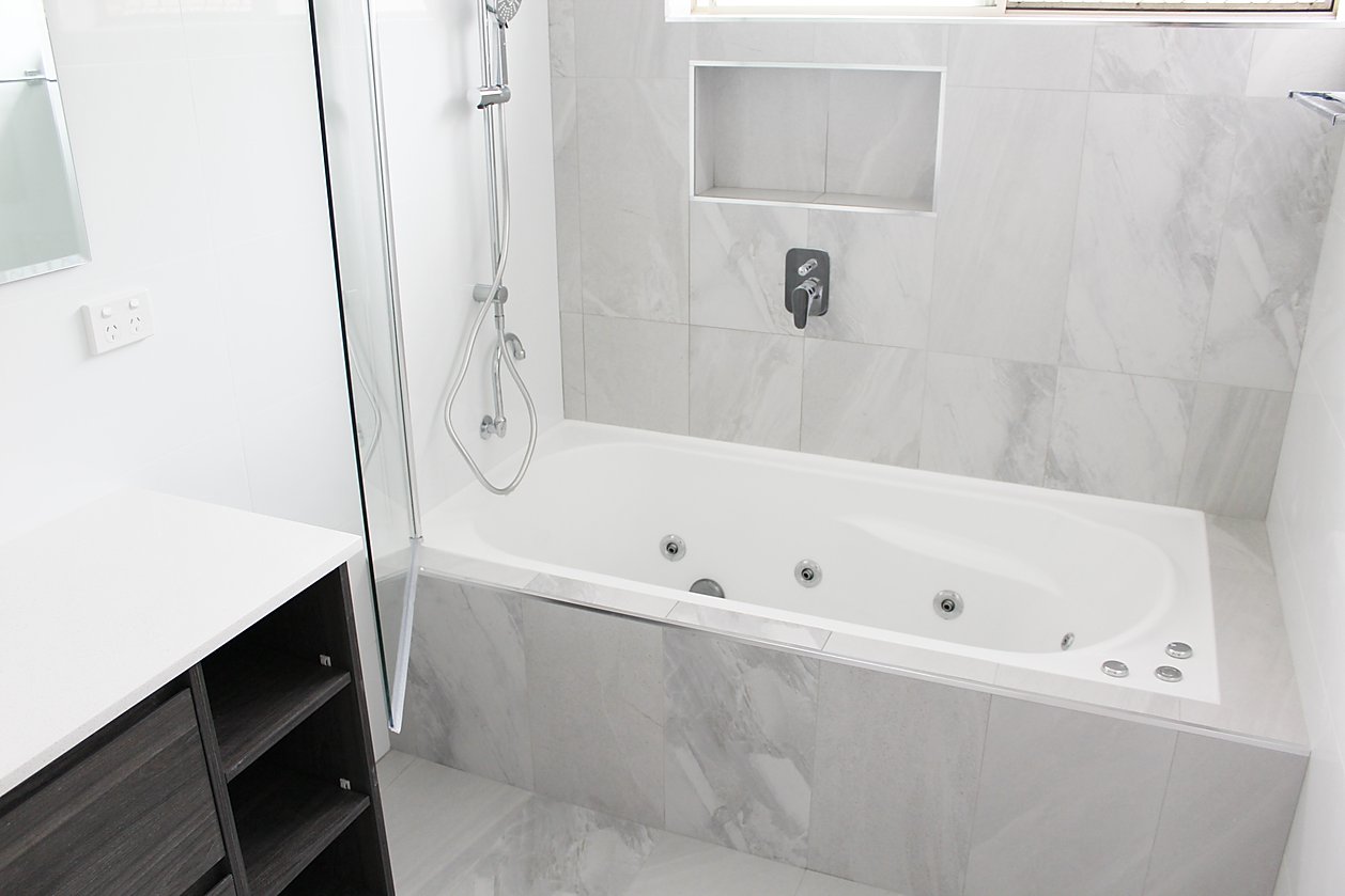 Before and After - Shower Bath Renovations - On The Ball Bathrooms