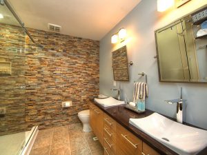 As you can see from the photos it feels special. It has a wow factor and a natural wow which is hard to do the look. It evokes feelings of a waterfall or an old English manor depending on the finish which can add depth to your bathroom renovation. Like all the advice I have done lately modern and older trends are all about what feels good to you. If you don’t like it before you start you rarely will love it at the end so pick wisely and look at as much as you can.