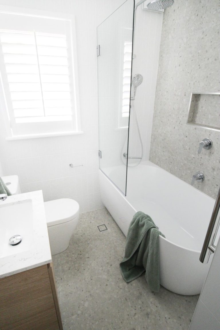 Before and After - Shower Bath Renovations - On The Ball Bathrooms