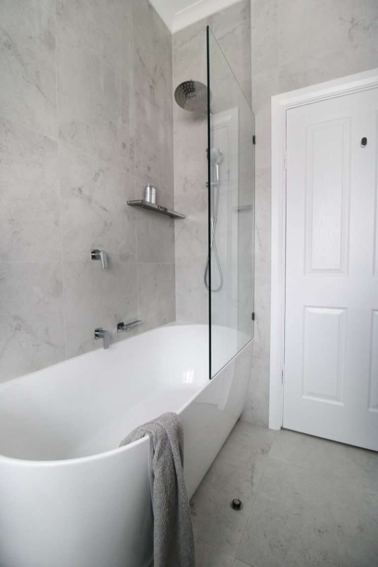 Before and After - Shower Bath Renovations - On The Ball Bathrooms