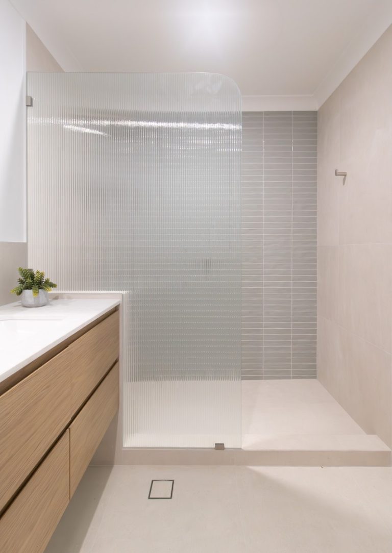 Walk In Shower Inlay Shelf The Best Shelving For Walk In Showers - On The Ball Bathrooms